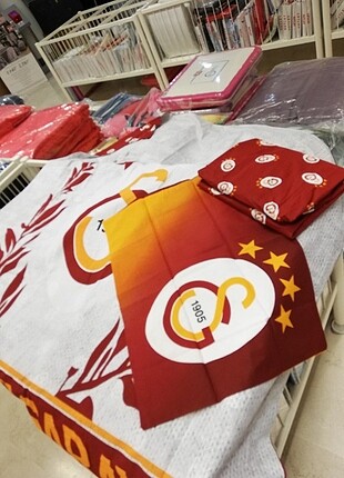  Beden Taç Lisanslı GALATASARAY grey nevresim takımı(Outlet) 