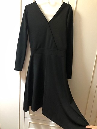 trendyol butik ürünü diyah uzun kollu siyah kısa elbise