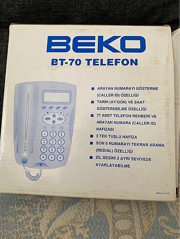 Beko kablolu telefon