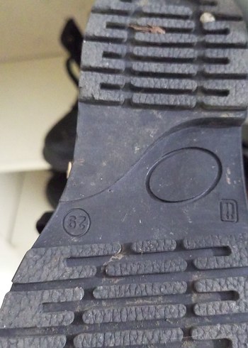 Kızlar için Siyah Gotik Nakışlı Kauçuk Bot - Görsel 2