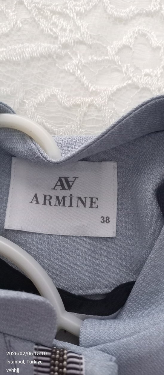 Gri Kemerli Uzun Kadın pardesü - Görsel 3