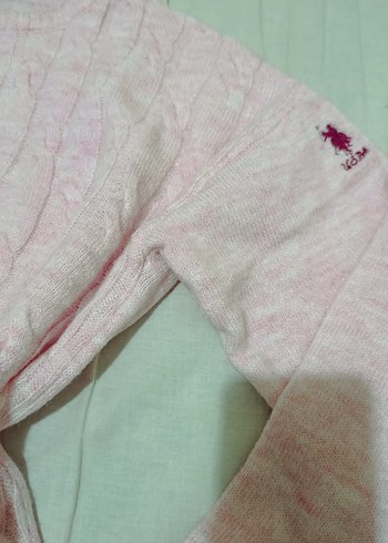 Pembe Polo Triko Kazak - Görsel 2