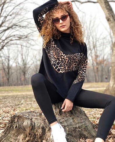 Leopar sweat