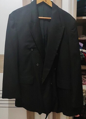 Oversize siyah bol blazer salaş ceket takım elbise üst 