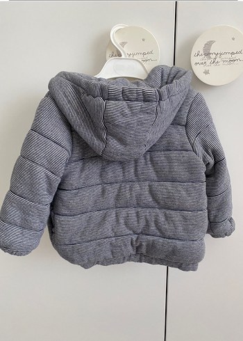 Gri Nakışlı Erkek Çocuk Fermuarlı Mont - Görsel 2