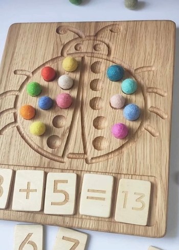 Ikea Ahşap Matematik Oyuncağı