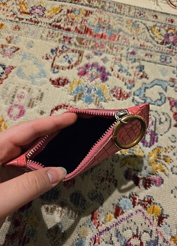Pembe suni deri cuzdan - Görsel 2