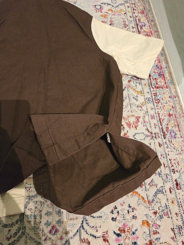 Kısa Kollu Çift Renkli Kot Ceket - Görsel 3