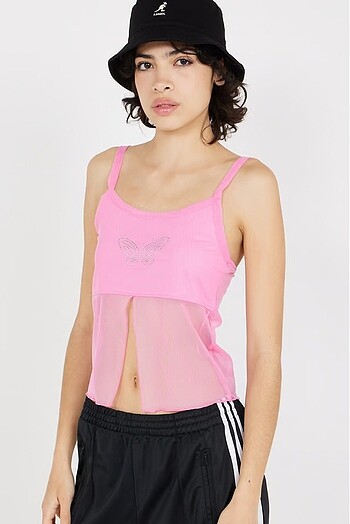 Pembe tül büstiyer