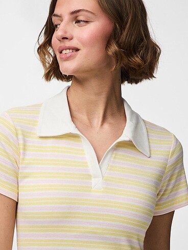 Çizgili polo tshirt