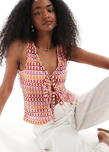 V Yaka Bohem Crop Top