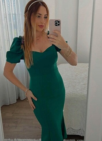 Yeşil abiye 