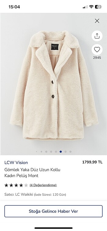 40 Beden LCW PELUŞ MONT