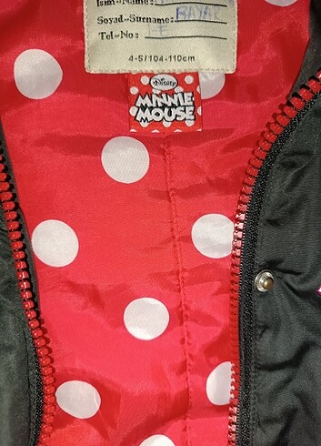 5 Yaş Beden siyah Renk Minnie mouse mont