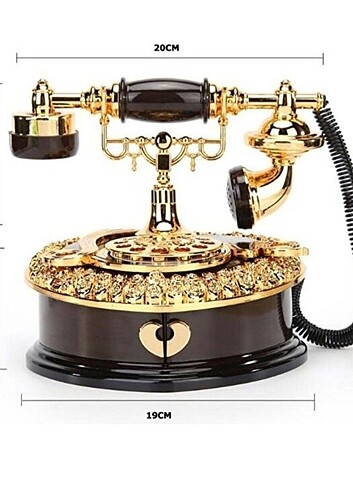 Müzik kutusu antika telefon 