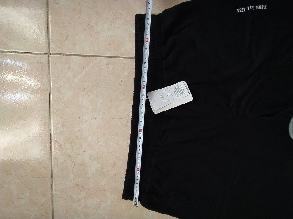 Siyah Pamuklu Erkek Spor Şort - Görsel 4