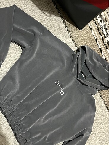 Oysho Oysho gri kadife sweatshirt