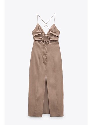 Zara keten karışımlı elbise