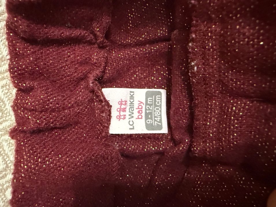 Bordo Kemerli Kız Şortu - Görsel 2