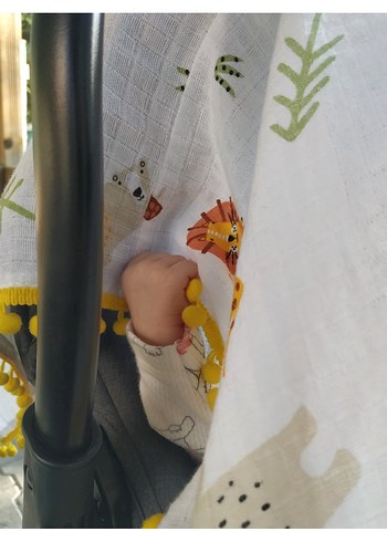 Diğer Bebek Oto Koltuğu Minderi Beyaz