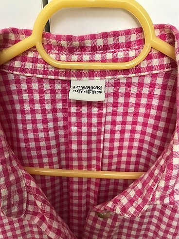 LC Waikiki Kız Çocuk Pembe Pötikareli Gömlek