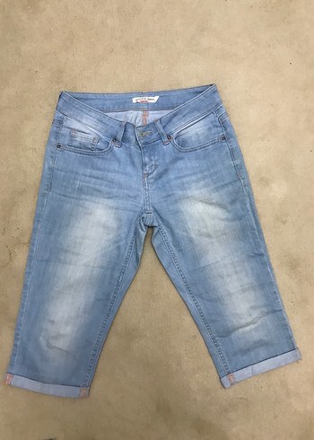 XSide Denim Midi Şort Kapri Diz Altı