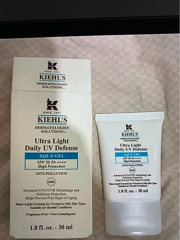 Kiehls güneş kremi