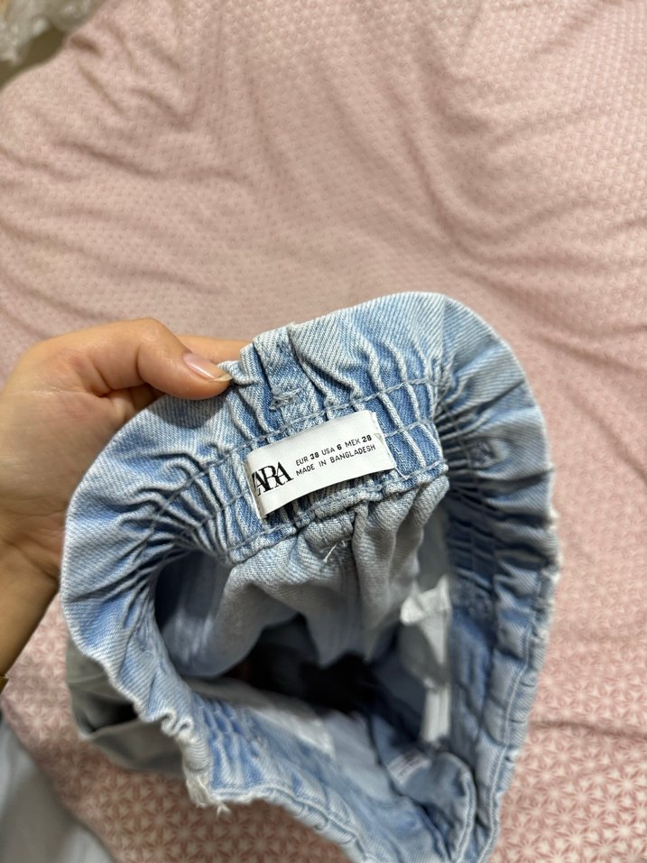 Zara kot şort - Görsel 3