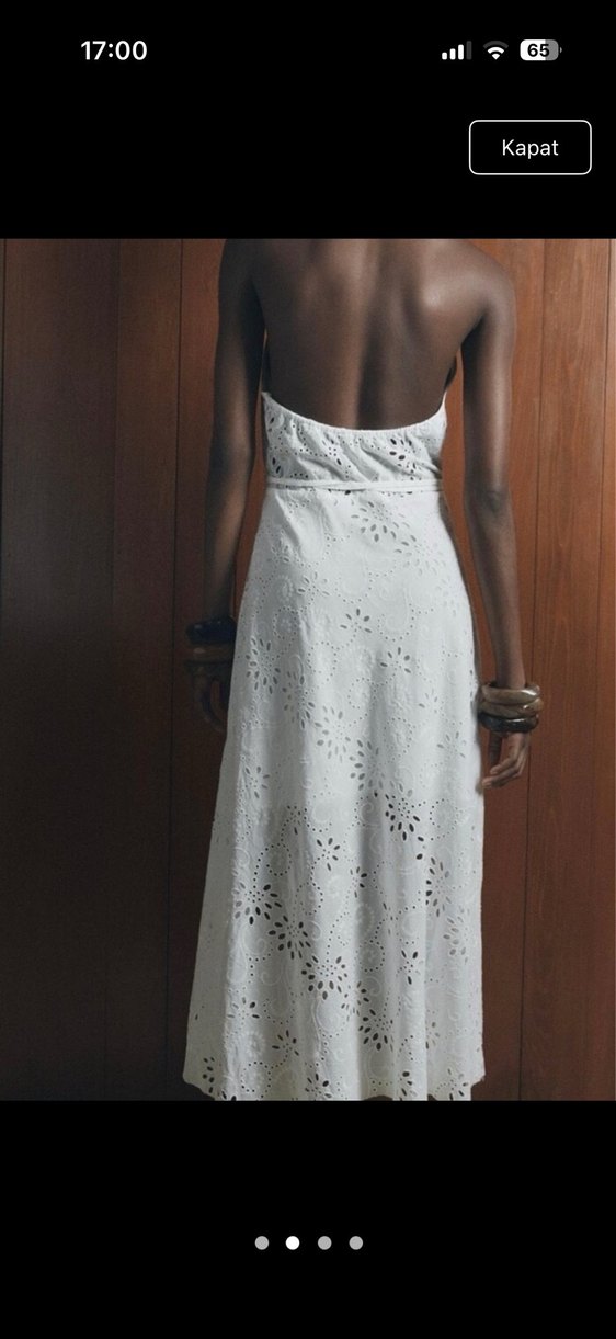 Zara beyaz elbise - Görsel 4