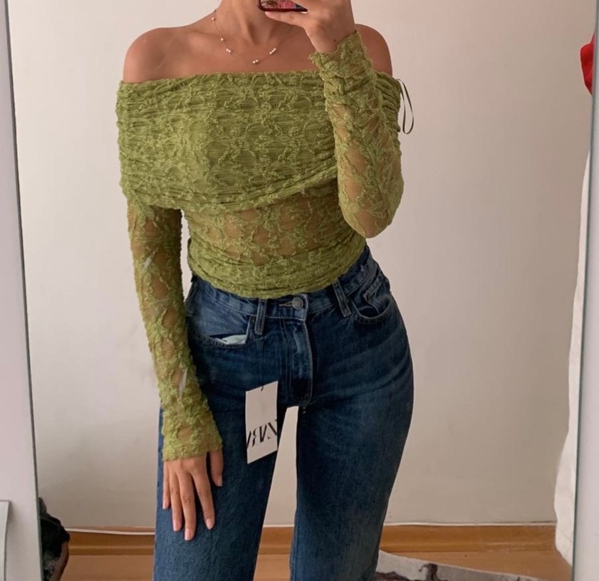 Zara dantel üst - Görsel 2