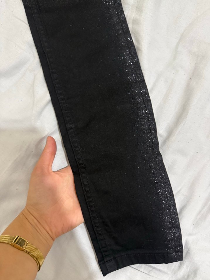 Siyah Parlak Baskılı Ted baker jean - Görsel 5