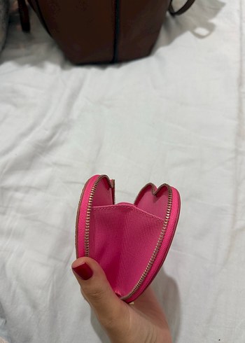 Furla Pembe Parlak Kalp Cüzdan - Görsel 14