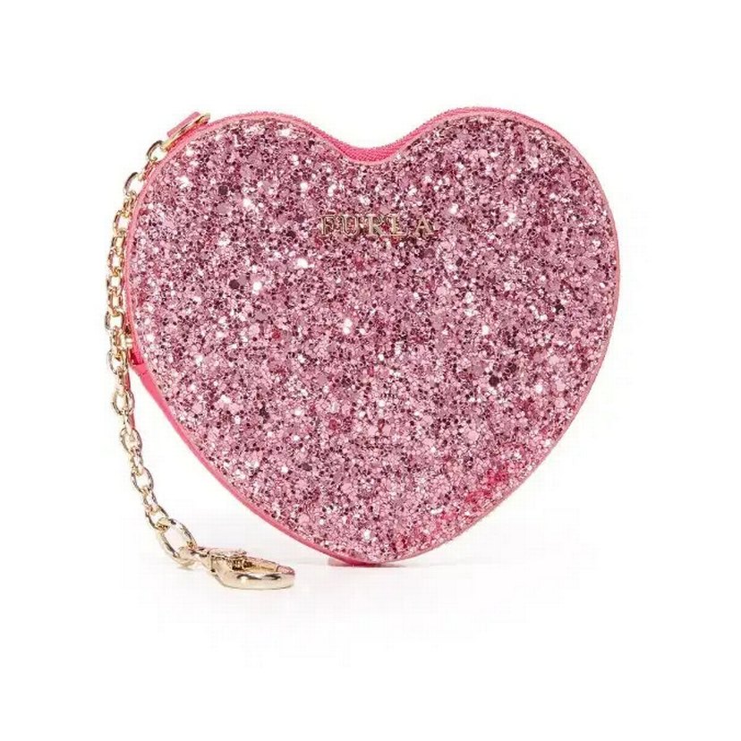 Furla Pembe Parlak Kalp Cüzdan - Görsel 3