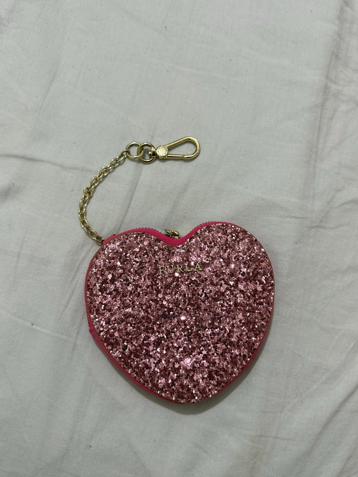 Furla Pembe Parlak Kalp Cüzdan - Görsel 4