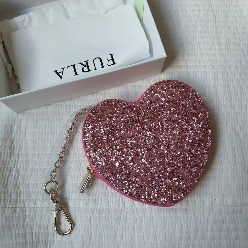 Furla Pembe Parlak Kalp Cüzdan - Görsel 2