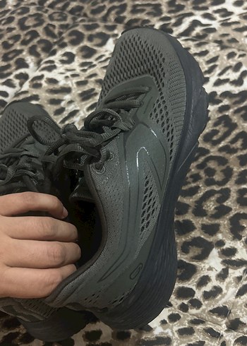 38 Beden gri Renk Yeşil Bağcıklı erkek Spor Ayakkabı