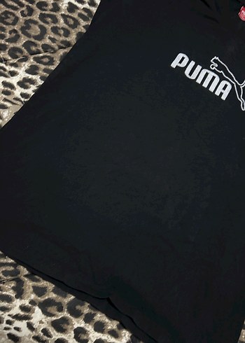 Puma Siyah Kısa Kollu Baskılı Tişört - Görsel 5