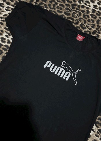 Puma Siyah Kısa Kollu Baskılı Tişört - Görsel 2