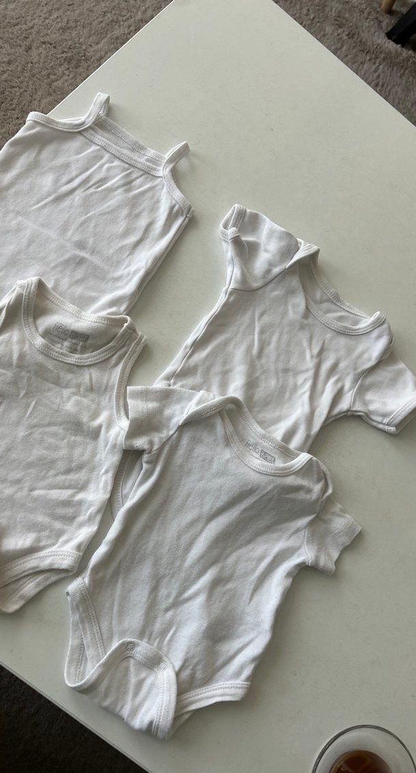 Bebek Erkek Kısa Kollu Beyaz Body - Görsel 2