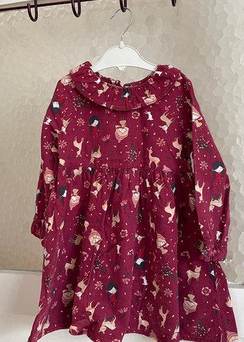 Çocuklar İçin Desenli kışlık elbiseler 3/4 yaş - Görsel 6