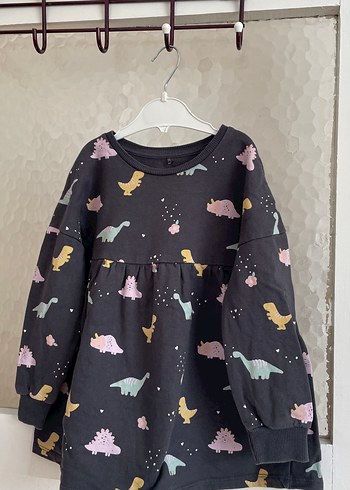 Çocuklar İçin Desenli kışlık elbiseler 3/4 yaş - Görsel 7