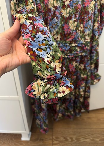 Çiçek Desenli zara  Elbise - Görsel 3