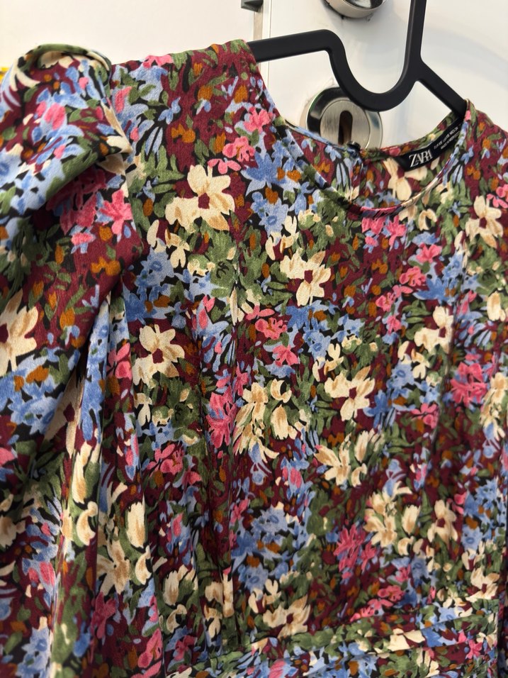 Çiçek Desenli zara  Elbise - Görsel 4