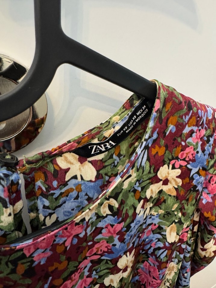 Çiçek Desenli zara  Elbise - Görsel 5