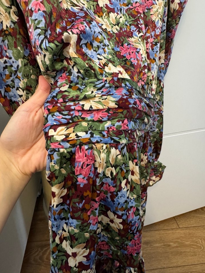 Çiçek Desenli zara  Elbise - Görsel 2