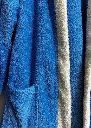 Nakışlı Mavi Erkek Çocuk Bornozu - Görsel 4