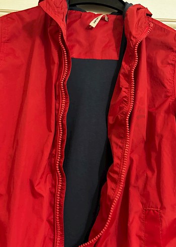 Kırmızı Fermuarlı Erkek Çocuk Yağmurluk - Görsel 2