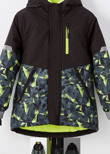 Erkek Çocuk Desenli Fermuarlı Mont - Görsel 5