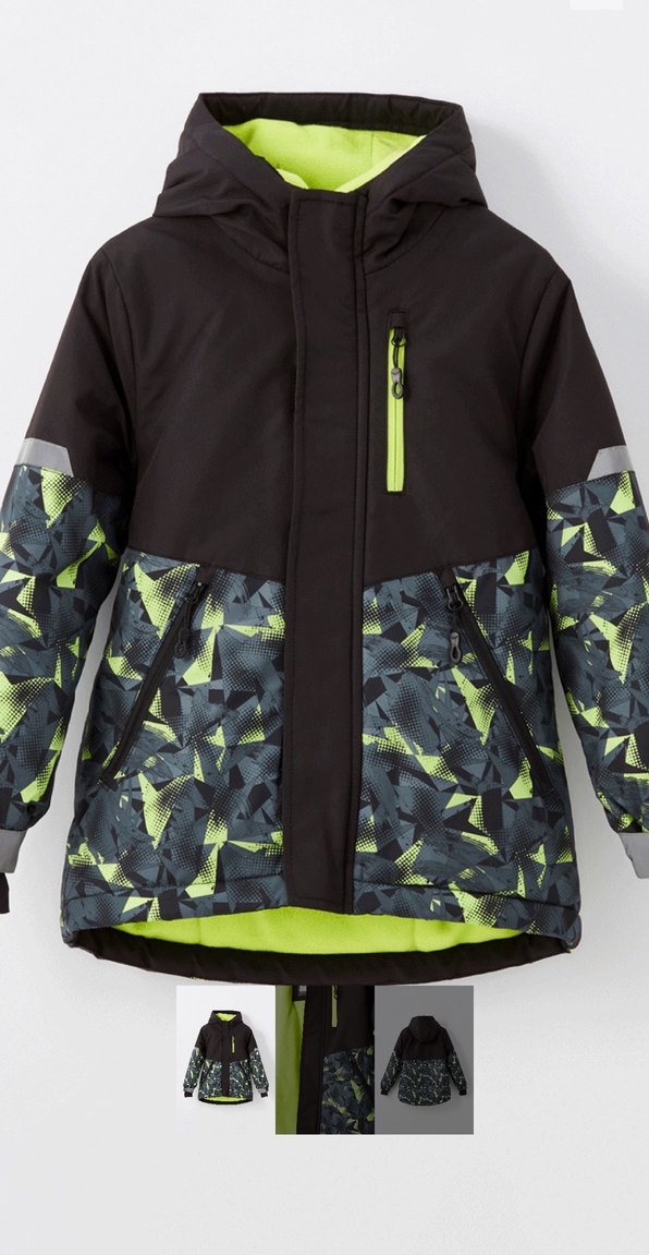 Erkek Çocuk Desenli Fermuarlı Mont - Görsel 5