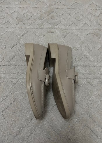 37 Beden camel Renk Comfort Tokalı Kadın Babet Bej Klasik